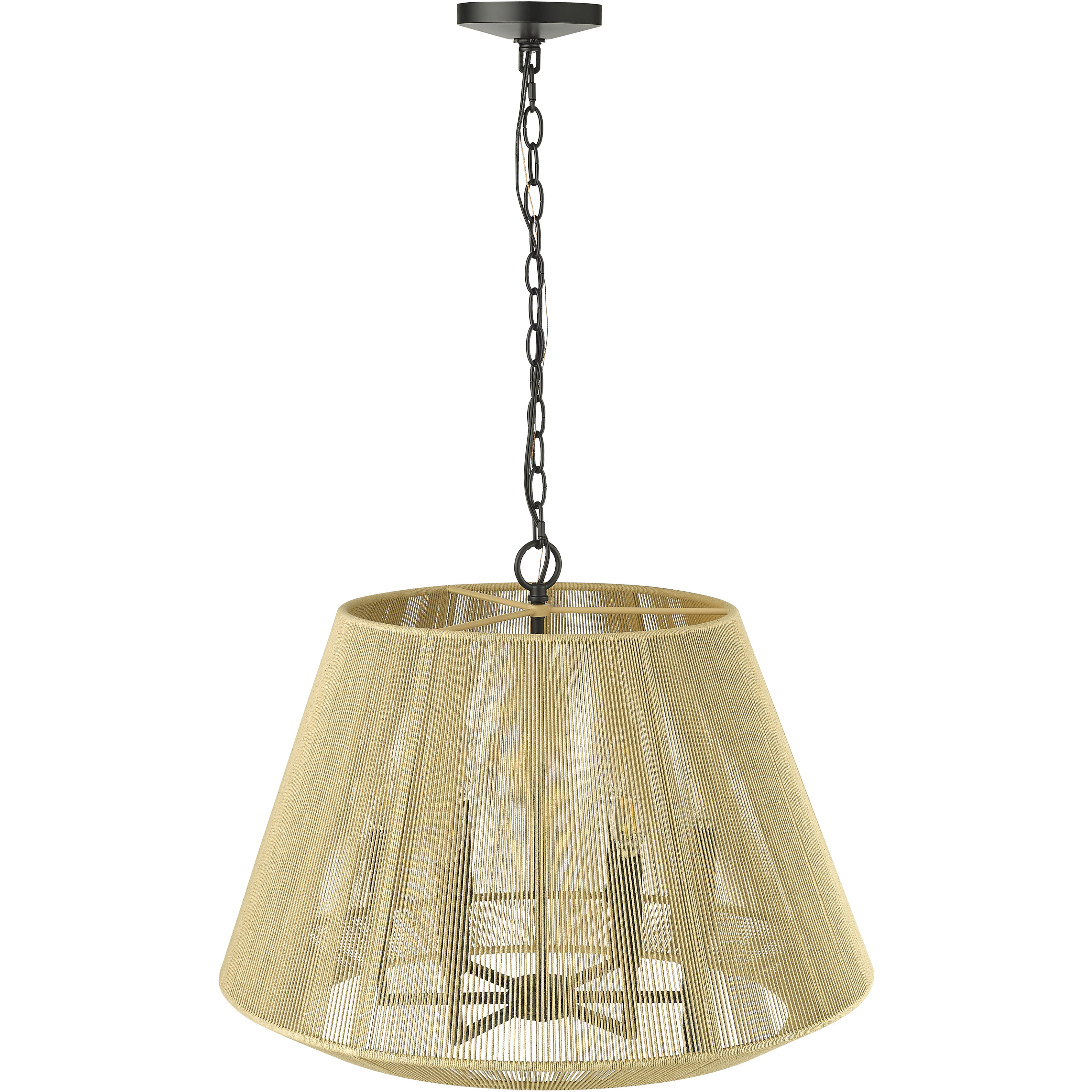 Sterling 6 Light 24.3 inch Matte Black Pendant Ceiling Light